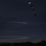 2018 Super blue blood moon eclipse time-series from La Cienega, New Mexico Gallery Image